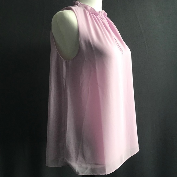 NWOT Naked Zebra Ruffle Mock Neck Tank - Picture 2 of 6